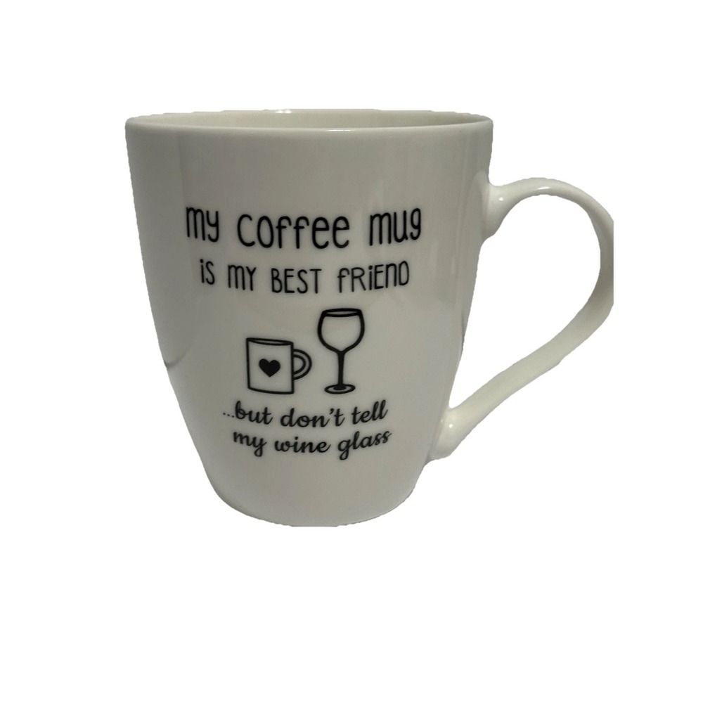 Pfaltzgraff Coffee Mug "My Coffee Mug Is My Best Friend, But Don't Tell My Wine"